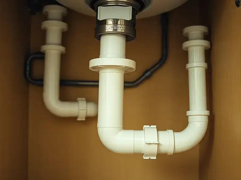 キッチンの排水管修理