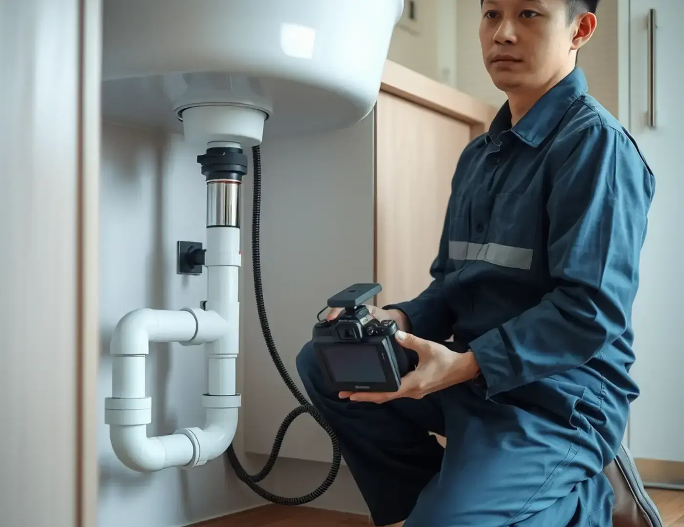  Sipholdings LTD の排水管修理作業イメージ
